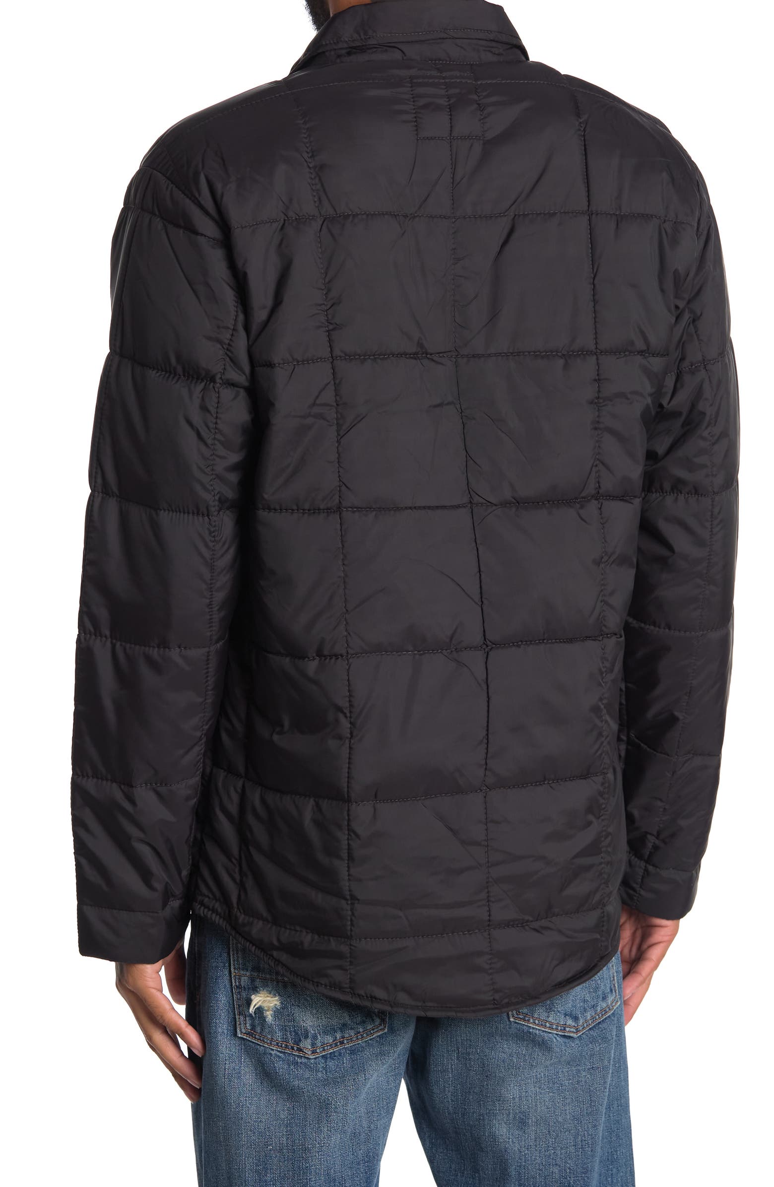 Nordstrom Rack, Vintage 1946 Black Quilted Shacket, Black, Medium-45-TagM