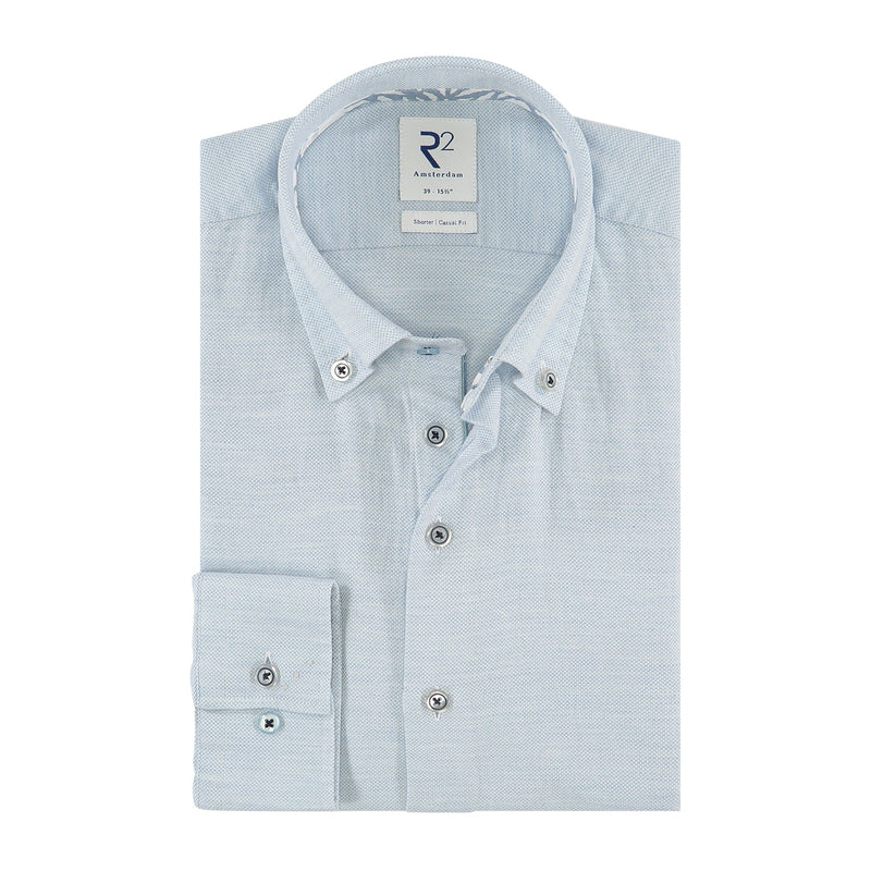 R2 Amsterdam Light Blue Heather Button Up Shirt