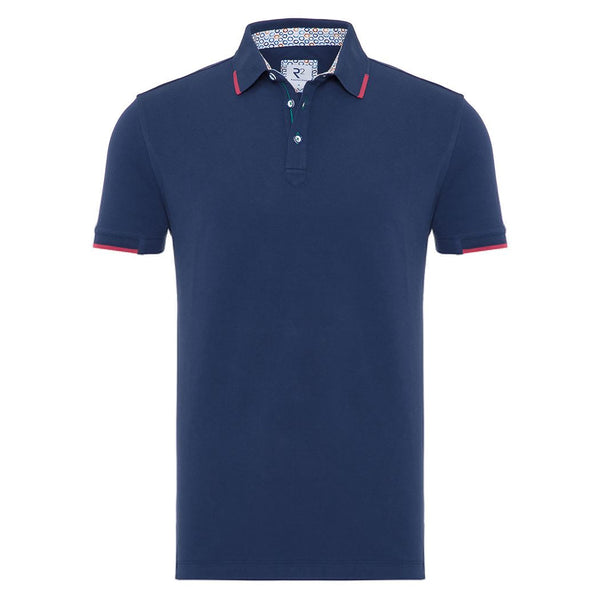 R2 Amsterdam Blue w/ Red Trim Polo