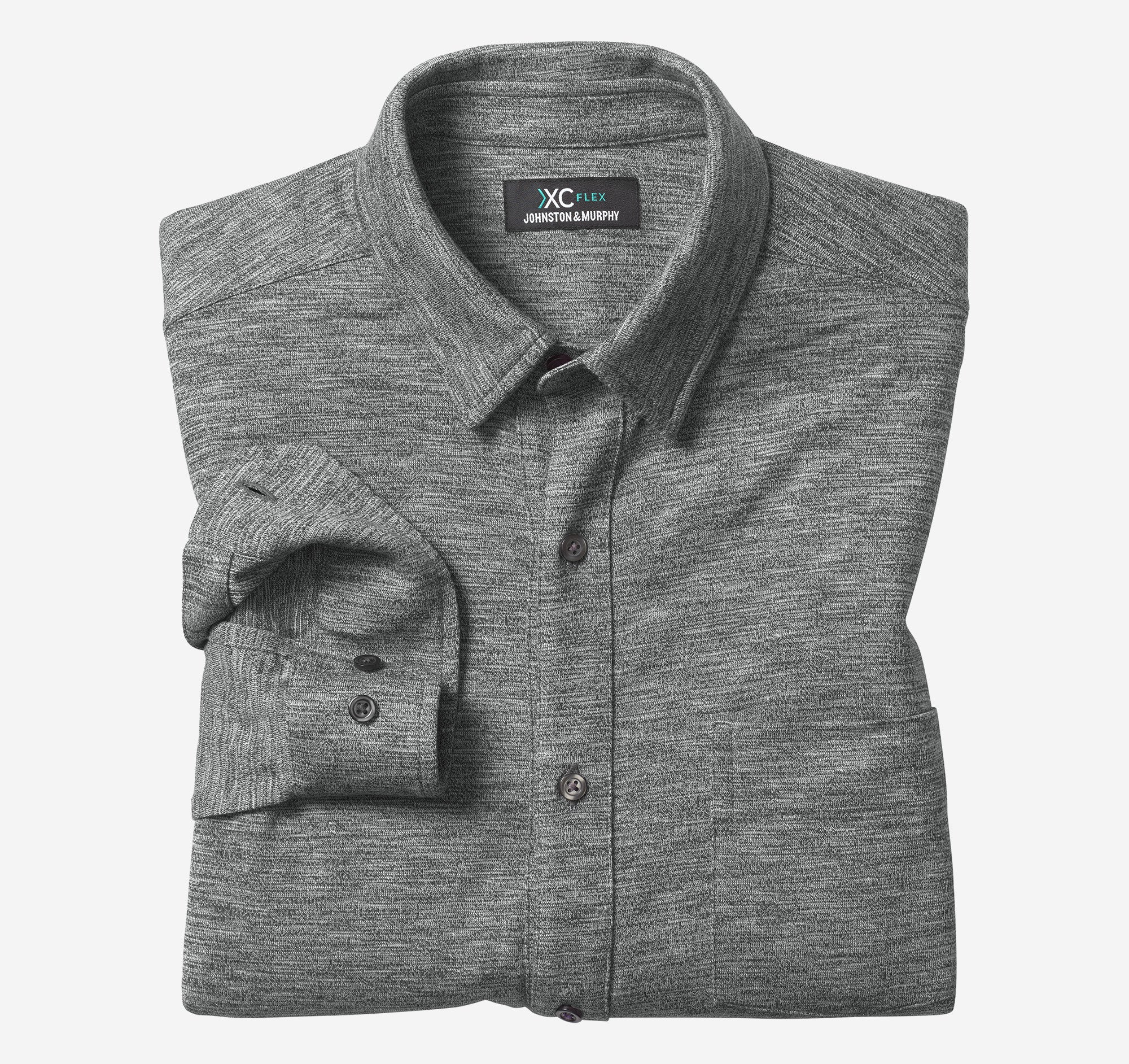 Wholesale,Johnston & Murphy, Johnston & Murphy Olive Knit Textured Long Sleeve Button Up Shirt, Green, Extra Extra Large-52-TagXL