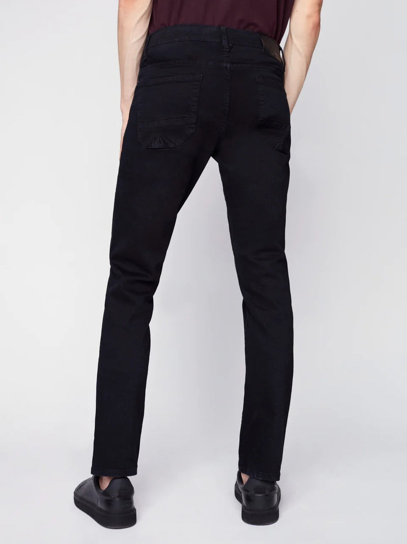 Projek Raw Black Rinse Wash Straight Denim Pant