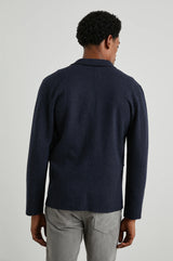 Rails Double Face Knit Navy Blazer