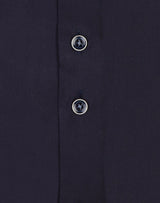 R2 Amsterdam Navy Twill 2 PLY Cotton Long Sleeve Button Up Shirt