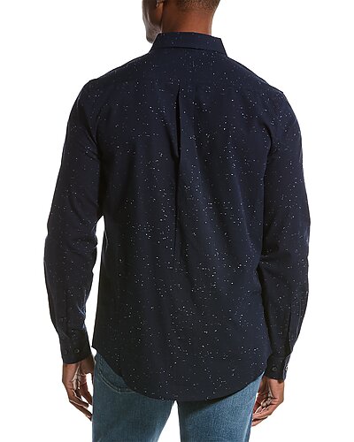 Other,Heritage, Report Collection Heritage Navy Neppy Shirt, Blue, Medium-42-TagM