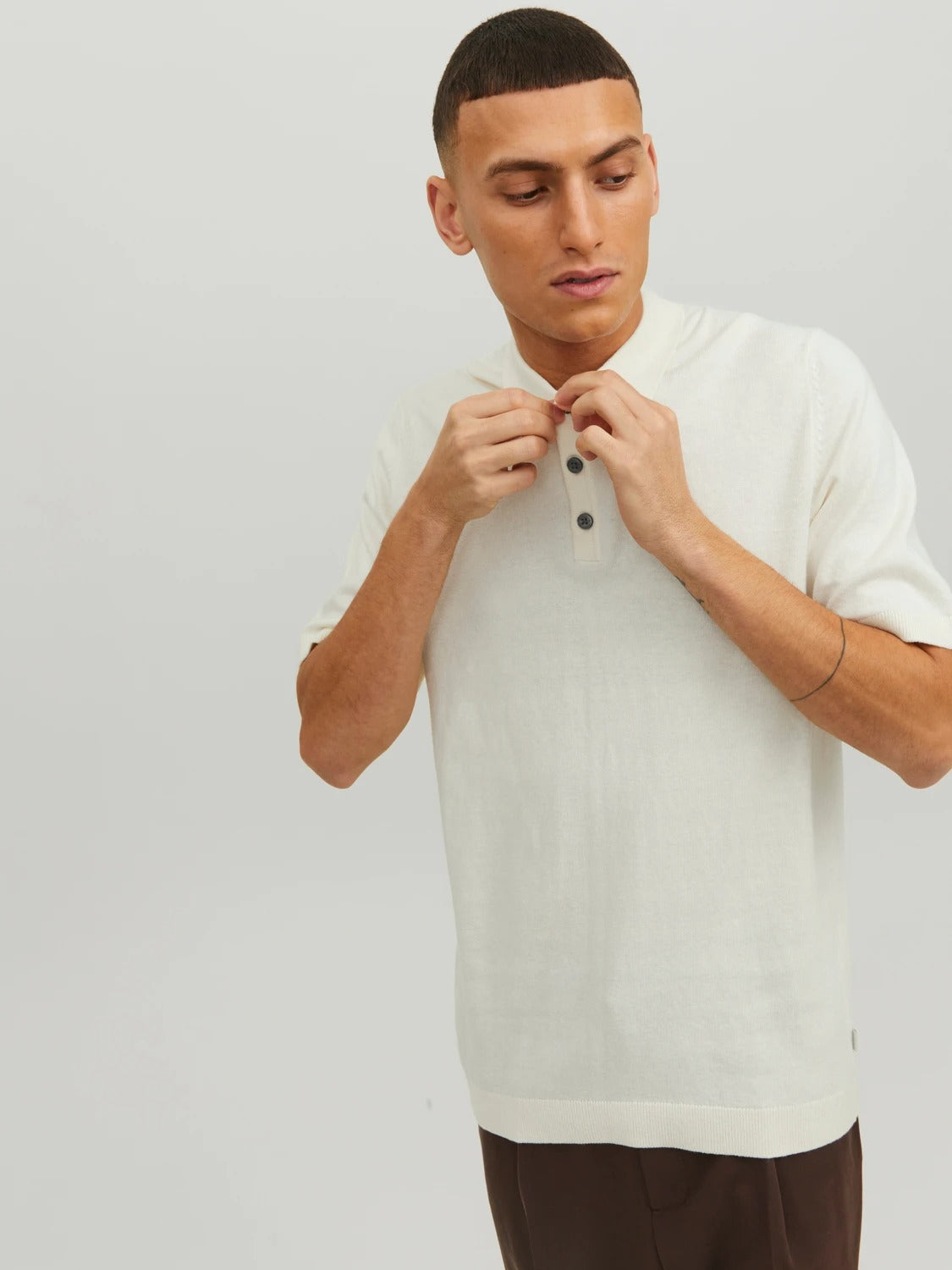Wholesale,Jack & Jones, Jack & Jones White Short Sleeve Polo, White, Large-44-TagL