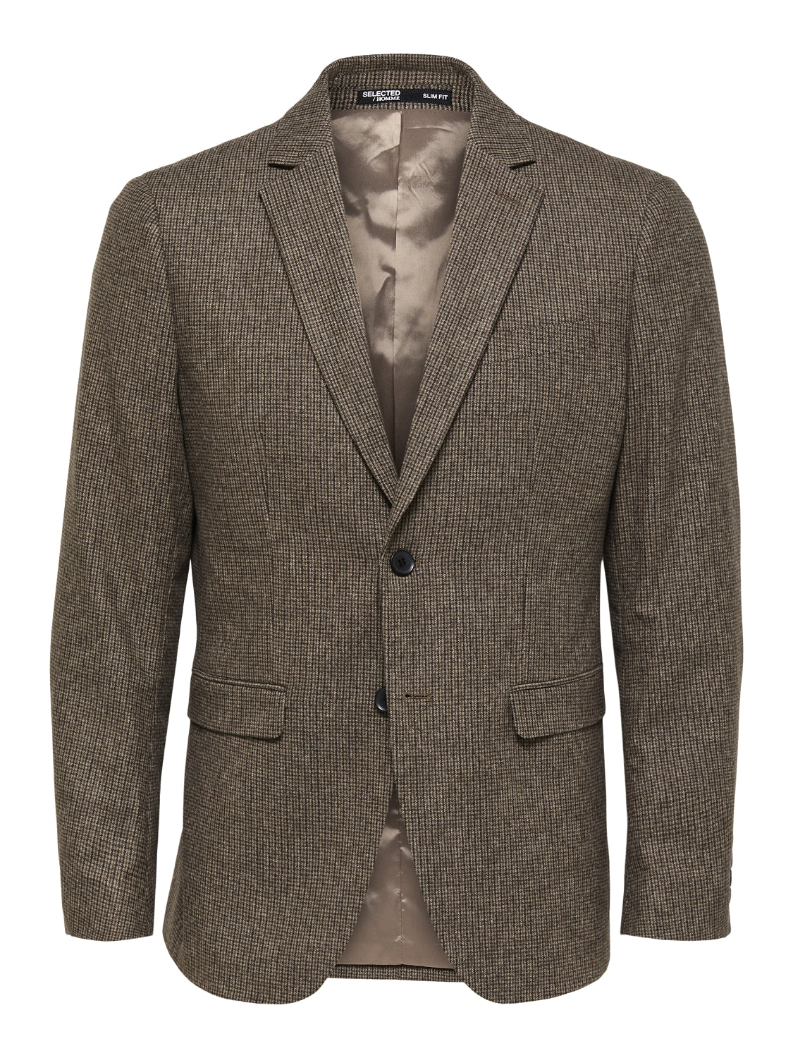 Wholesale,Selected Homme, Selected Homme Brown Tweed Blazer, Brown, Medium-42-Tag40