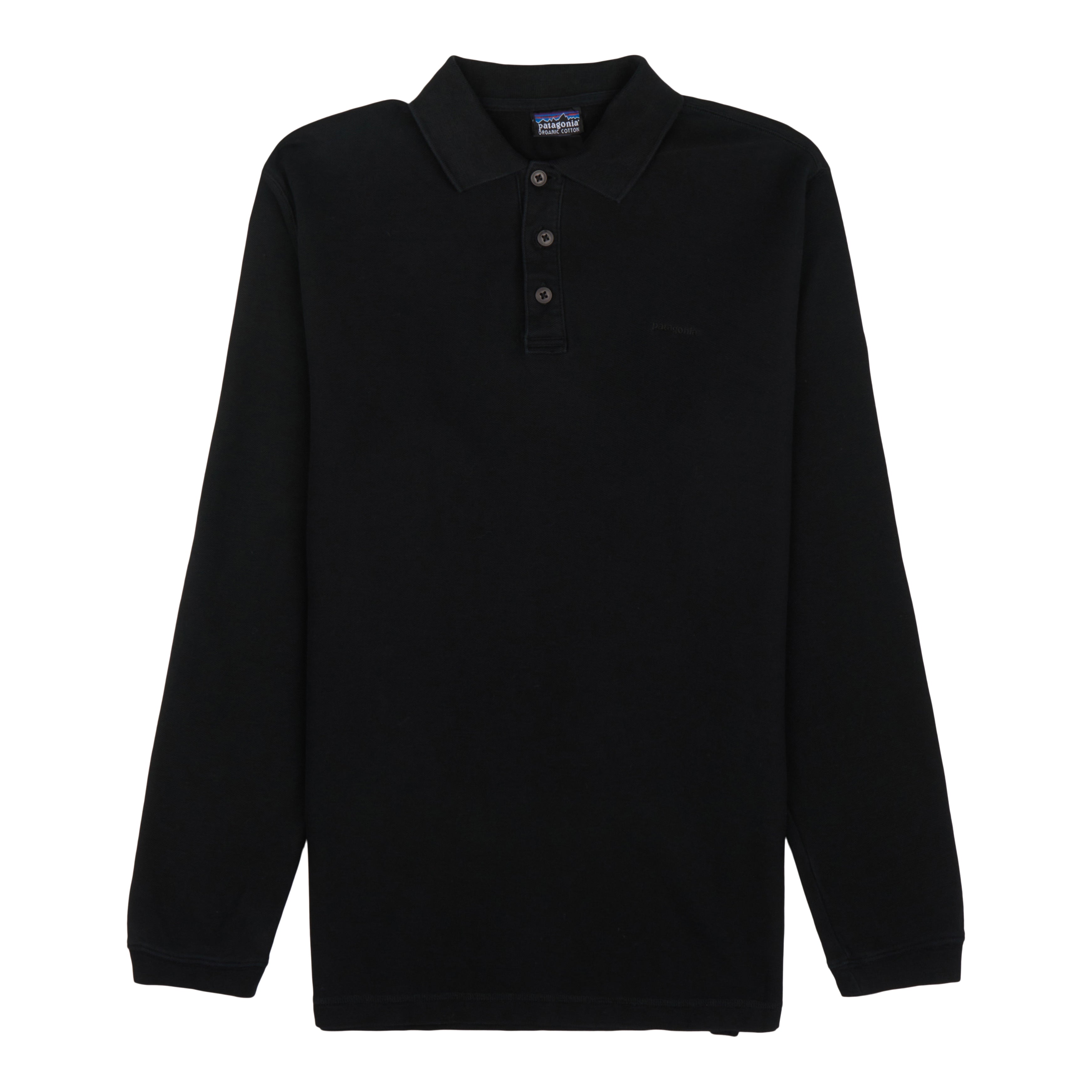 RealReal,Patagonia, Patagonia Black Long Sleeve Polo Shirt, Black, Medium-43-TagM