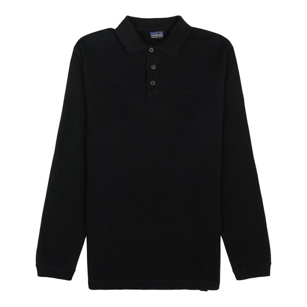 Patagonia Black Long Sleeve Polo Shirt