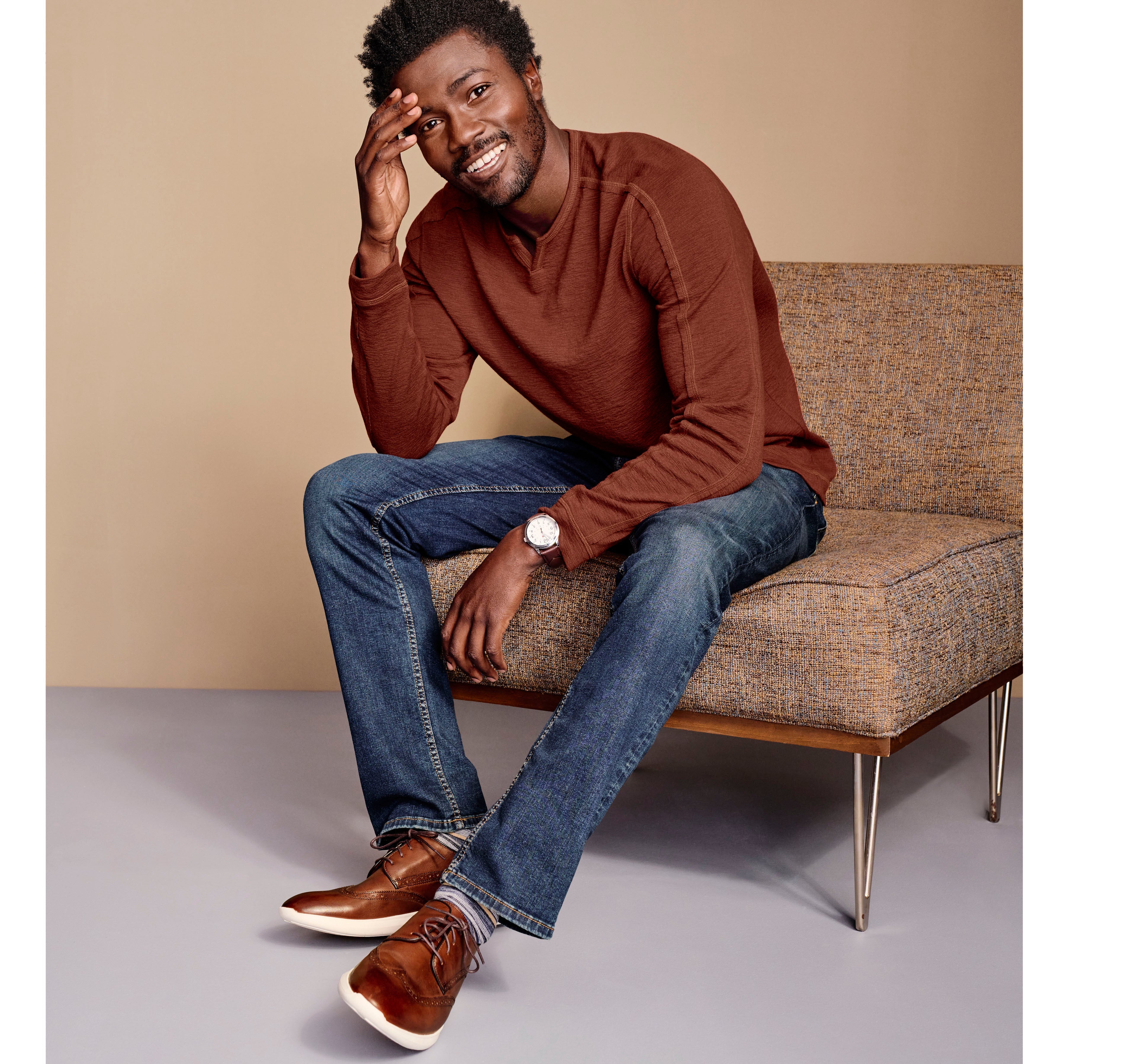 Bobbi + Bricka,Michael Kors, Johnston & Murphy Rust Split Sweatshirt, Orange, Large-44-TagLExtra Extra Large-52-TagXXLMedium-42-TagMSmall-40-TagSExtra Large-48-TagXLExtra Extra Large-49-TagXL