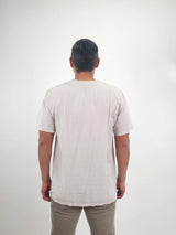 Reese De Luca Tan T-Shirt with Chest Pocket