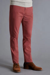 Charles Tyrwhitt Maroon Slim Fit Chino Pant