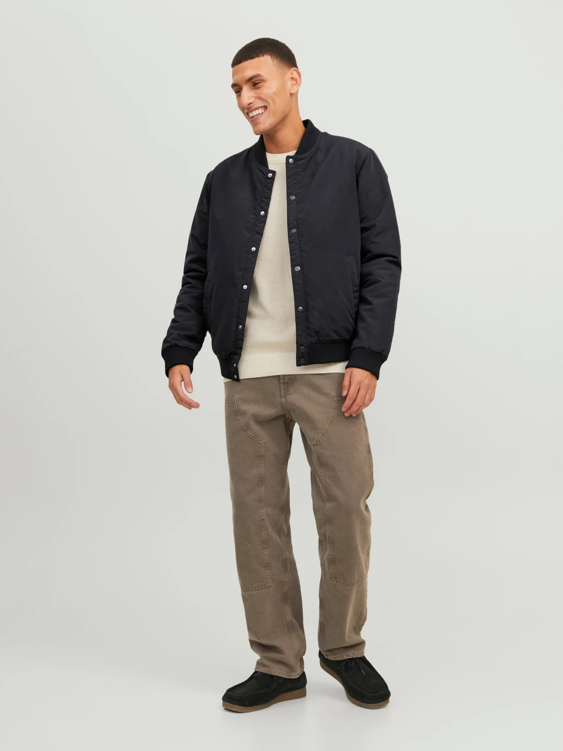 Wholesale,Jack & Jones, Jack & Jones Black Bomber Jacket, Black, Large-44-TagL