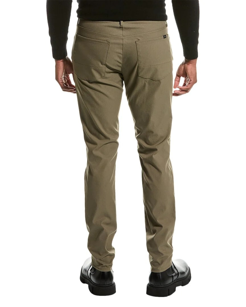 Other,7 For All Mankind, 7 For All Mankind Military Green Adrien Slim Straight Pant, Green, 34W-32L-Tag34