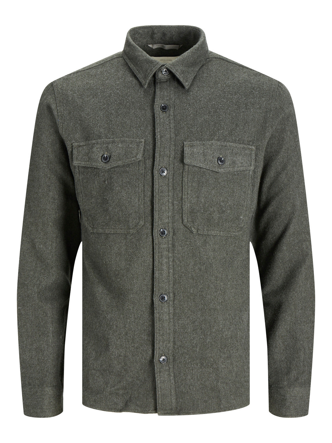 Faire,Ron Tomson, Jack & Jones Olive Twill Overshirt, Green, Medium-42-TagM