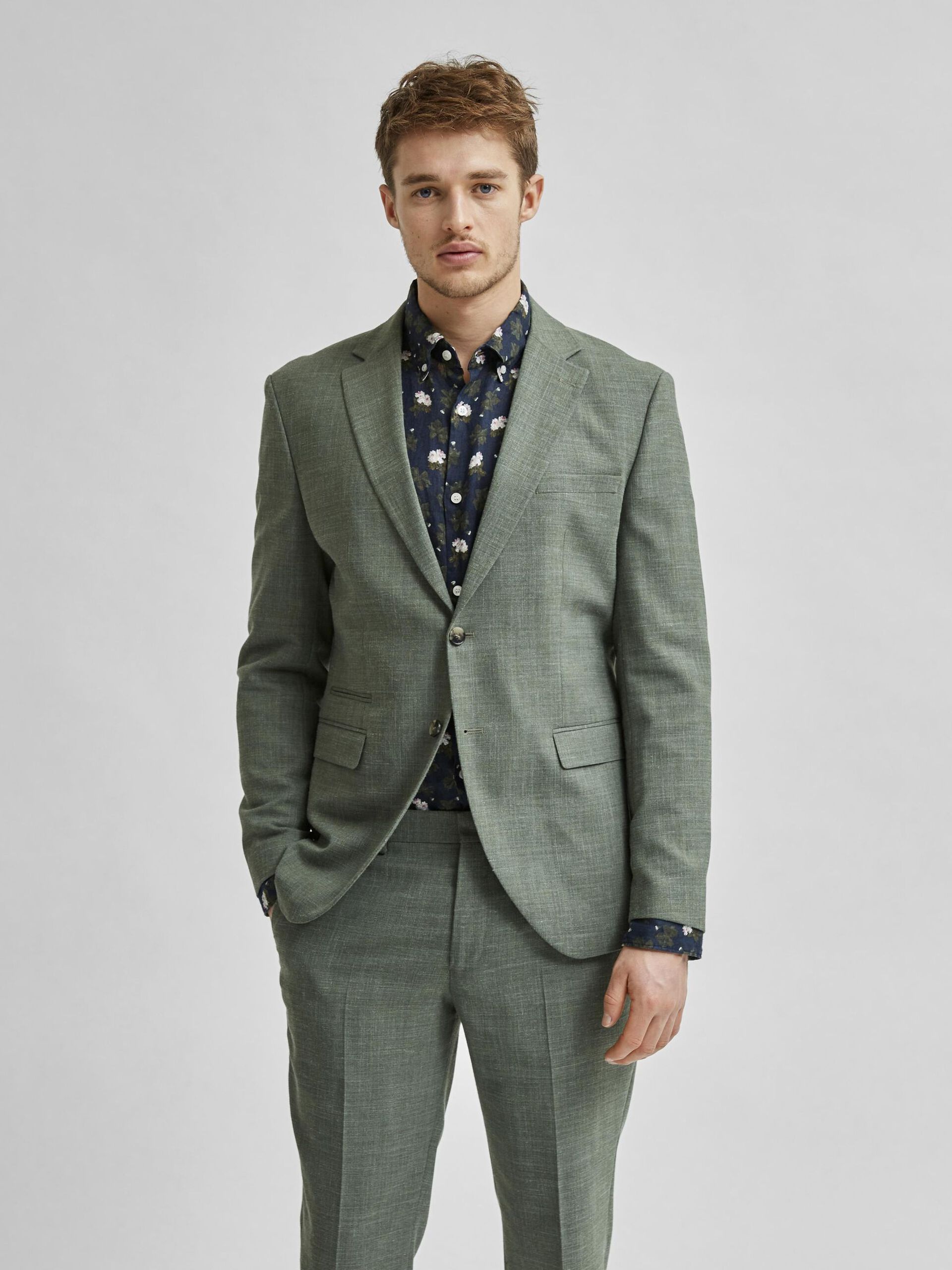 Wholesale,Selected Homme, Selected Homme Green Blazer, Green, Medium-44-Tag52