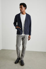 Rails Double Face Knit Navy Blazer