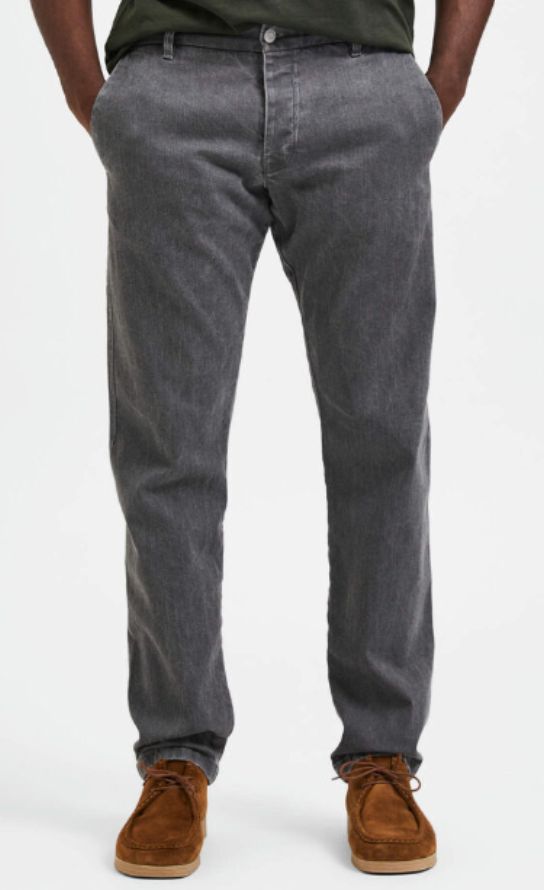 Selected Homme Grey Denim Pants