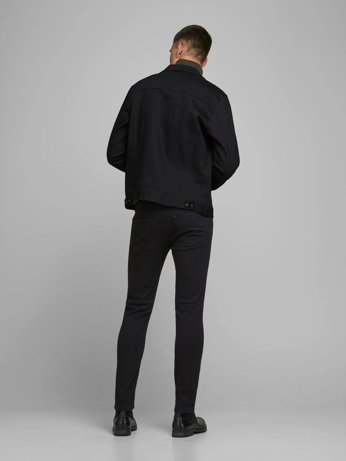 Wholesale,Jack & Jones, Jack & Jones Black Denim Slim Fit Jeans, Black, 34W-32L-Tag34