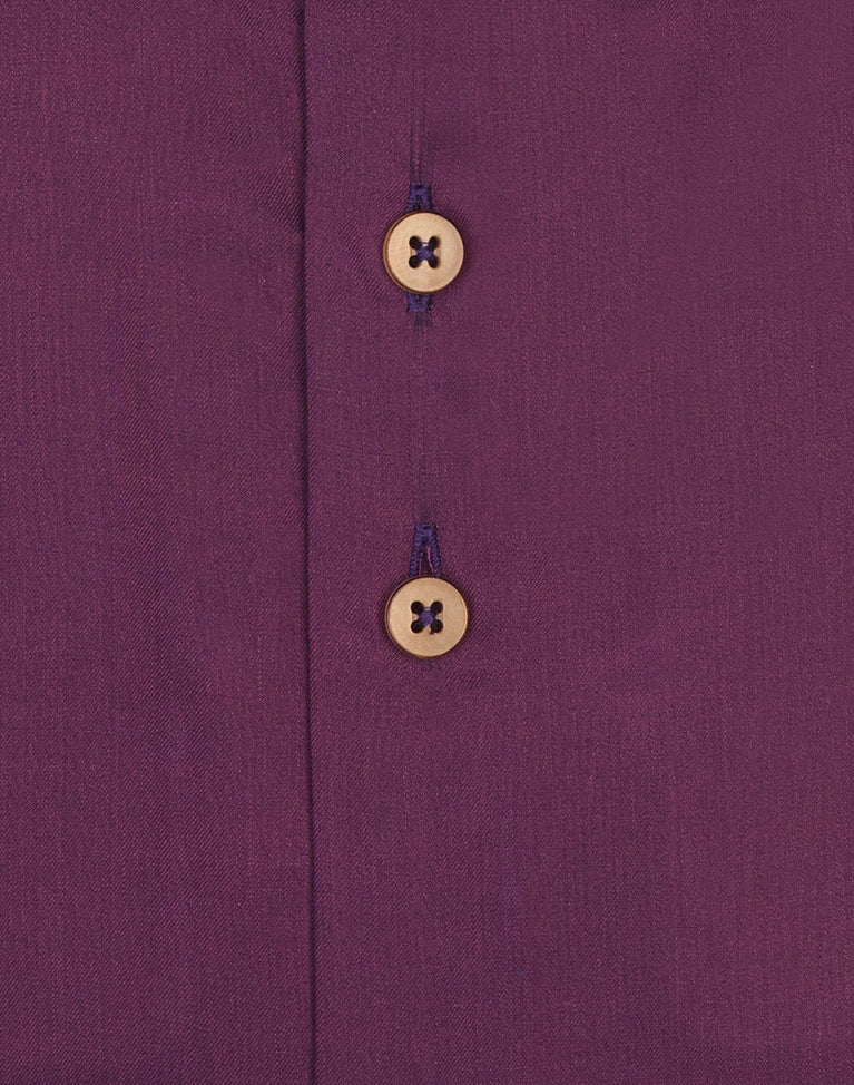 Brand Partner,R2 Amsterdam, R2 Amsterdam Purple Long Sleeve Button Up Tencel Shirt, Purple, Small-41-Tag39