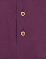 R2 Amsterdam Purple Long Sleeve Button Up Tencel Shirt