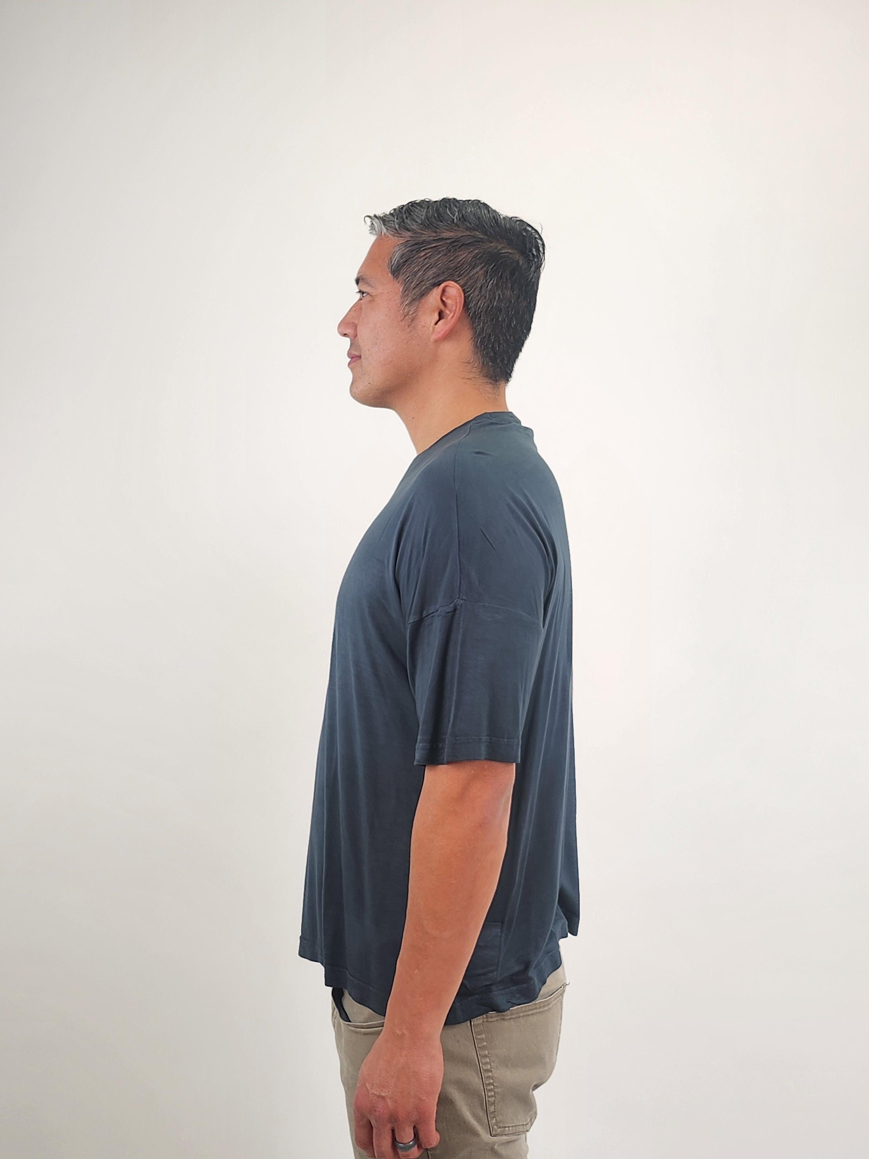 Wholesale,Reesedeluca, Reese De Luca Teal Drop Shoulder Short Sleeve T-Shirt, Blue, Extra Extra Large-50-TagM