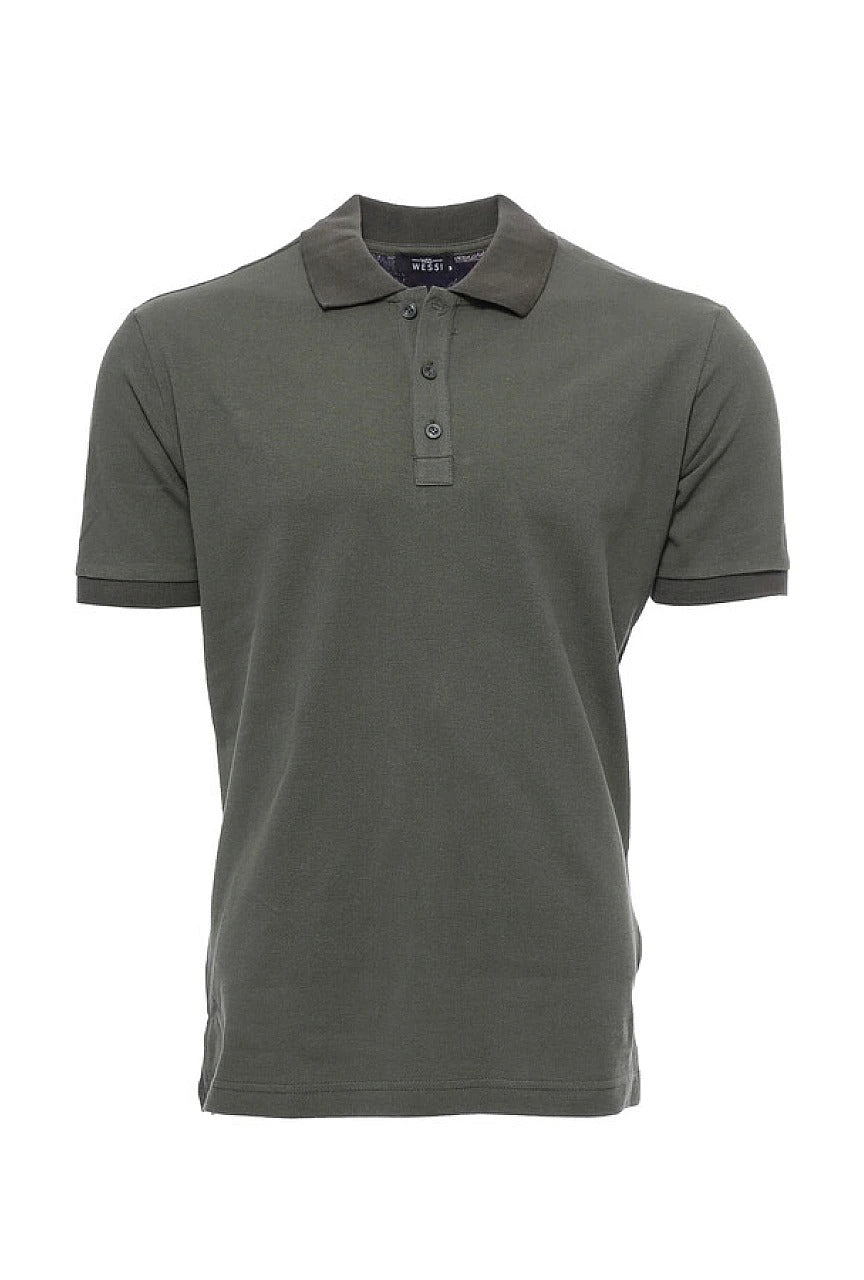 Wholesale,Wessi, Wessi Olive Green Short Sleeve Polo, Green, Large-44-TagL