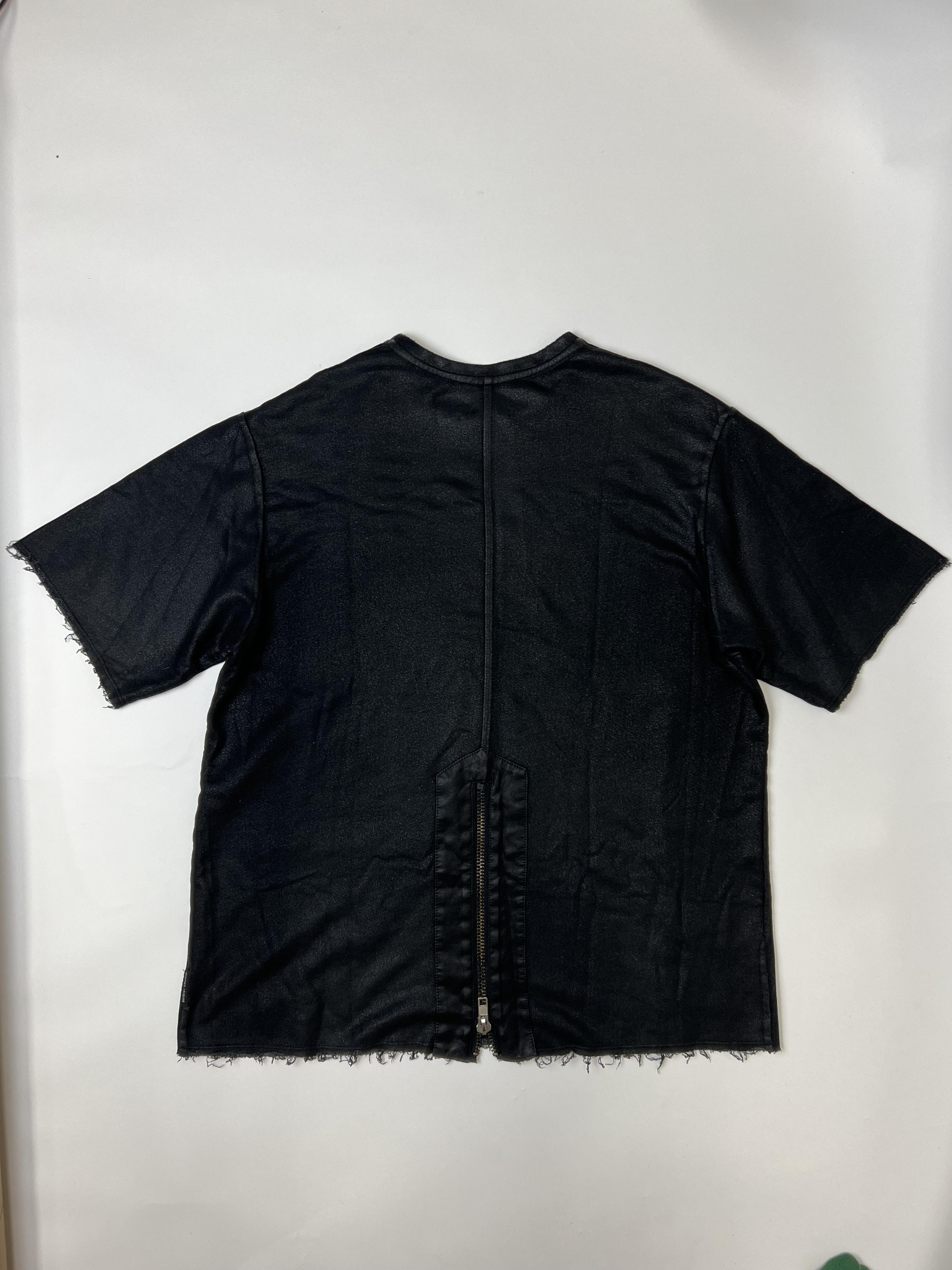 Wholesale,Reesedeluca, Reese De Luca Black Shiny Short Sleeve Sweatshirt with Slit Back Detail, Black, Extra Large-48-TagS