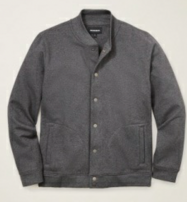 Bonobos Grey Pique Fleece Bomber