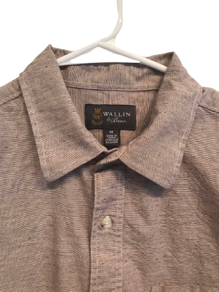 Poshmark,Wallin & Bros, Wallin & Bros. Brown Button-up Shirt, Brown, Medium-42-TagM