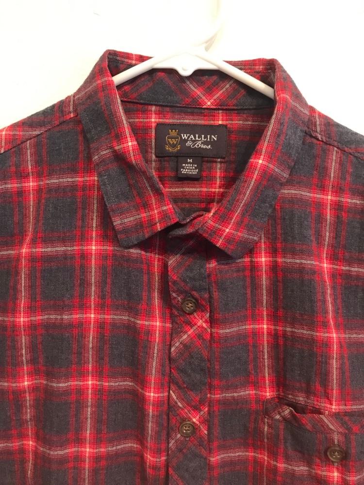 Poshmark, Wallin & Bros. Red Plaid Flannel Button-up Shirt, Red, Medium-42-TagM