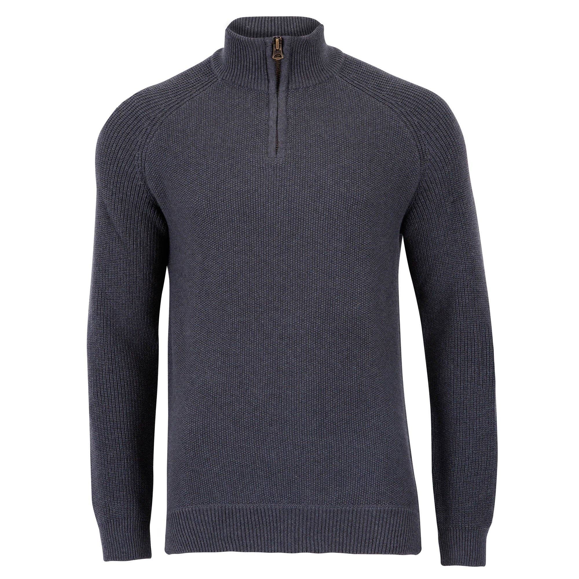 Faire,Paul James, Paul James Charcoal Midweight Half Zip Pullover Sweater, Grey, Medium-42-TagL