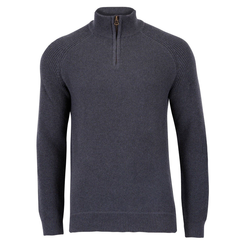 Paul James Charcoal Midweight Half Zip Pullover Sweater