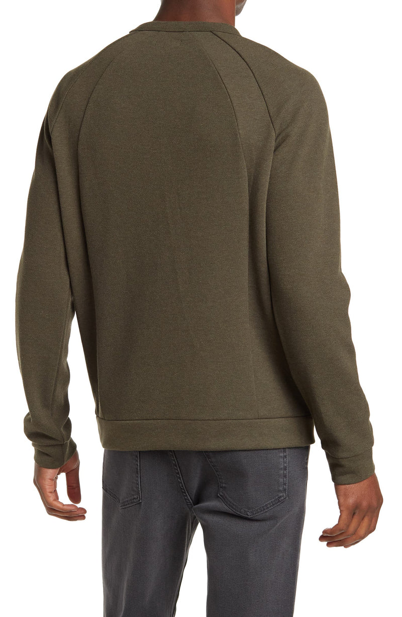 Civil Society Olive Contrast Texture Pullover