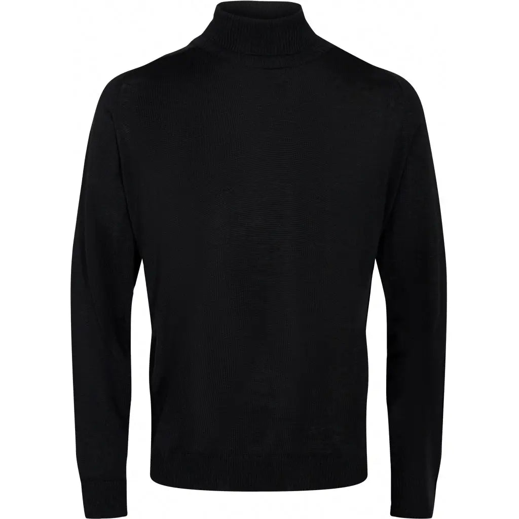Faire,2Blind2C, 2Blind2C Black Merino Wool Turtleneck Sweater, Black, Small-38-TagS