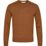 2Blind2C Cognac Merino Wool Crewneck Sweater