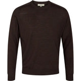2Blind2C Dark Brown Merino Wool Crewneck Sweater
