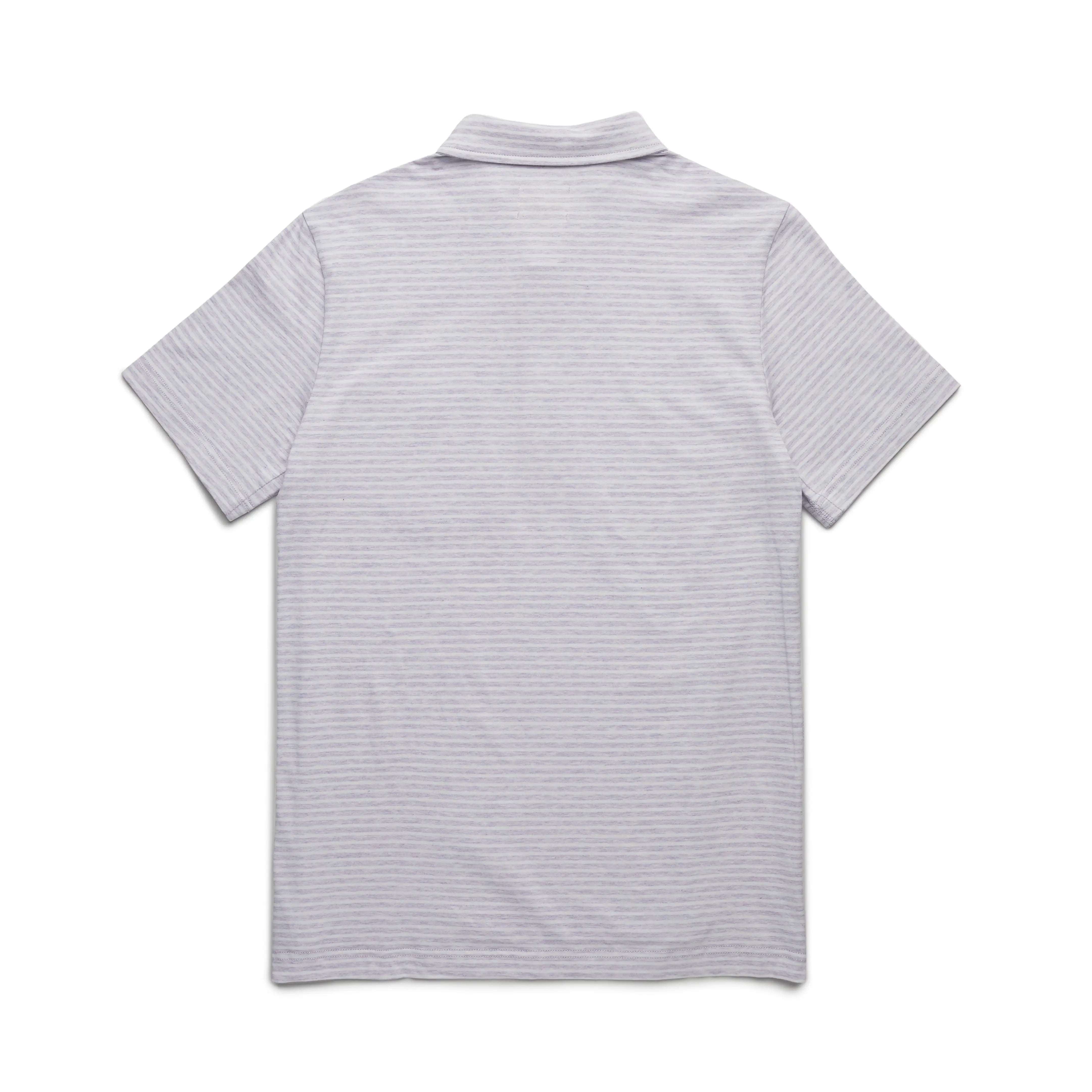 Faire,Suitsupply, Surfside Supply Light Purple Micro Stripe Knit Short Sleeve Polo, Purple, Medium-42-TagM