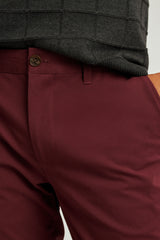 Bonobos Dark Red Slim Stretch Washed 2.0 Chino  Pants