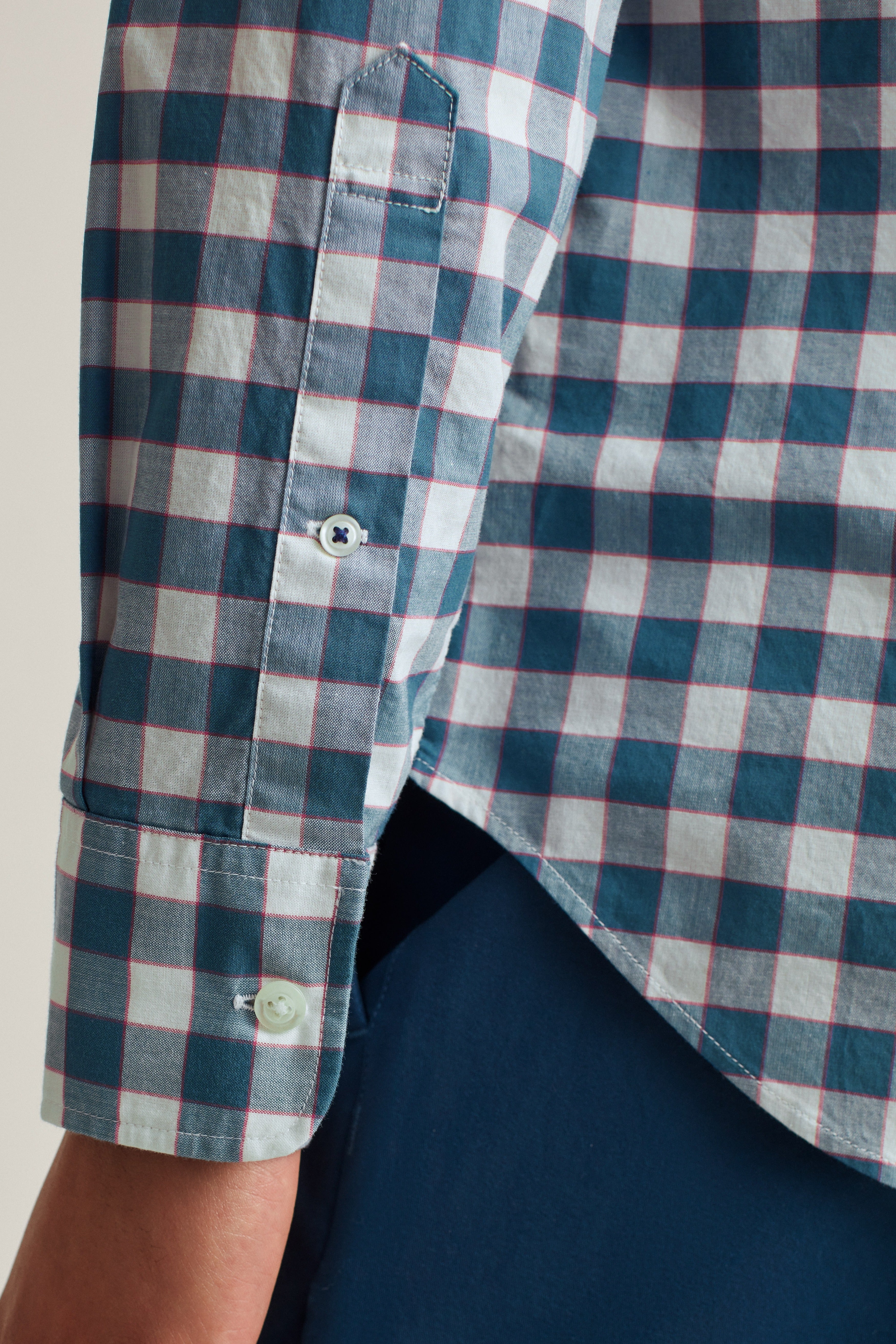 Wholesale,Bonobos, Bonobos Navy Check Print Stretch Long Sleeve Shirt, Blue, Extra Large-48-TagXL