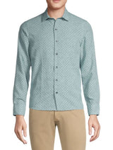 Robert Barakett Green Livingstone Floral Cotton Shirt