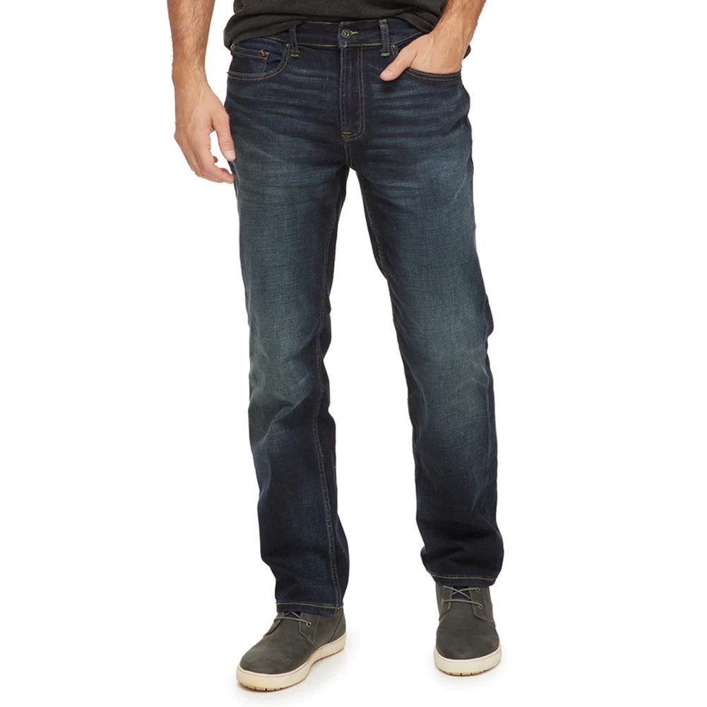 Wholesale,Flag & Anthem, Flag & Anthem Blue Dark Washed Nashville Straight Fit Blanton Denim, Blue, 36W-34L-Tag36