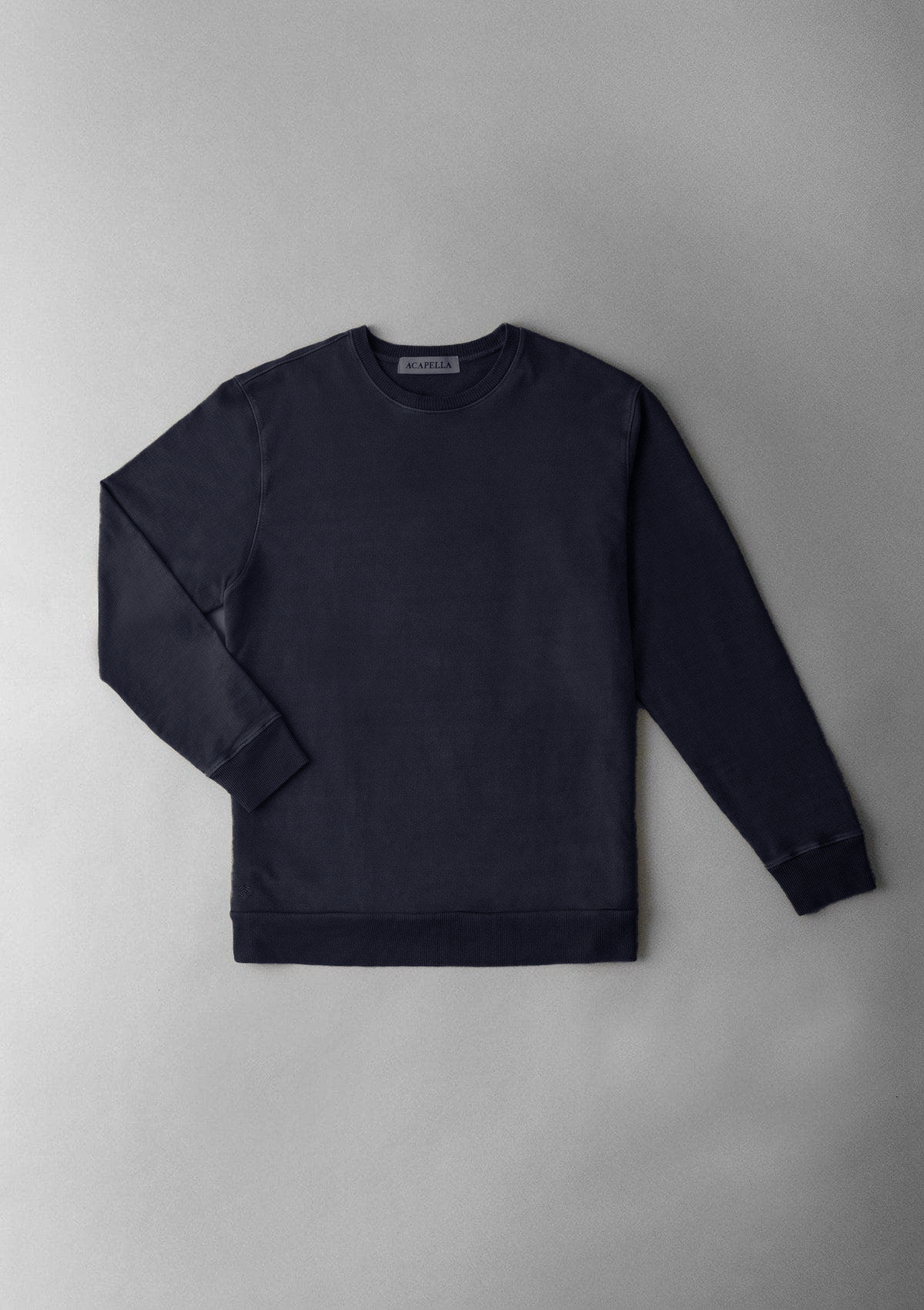 Brand Partner,Acapella, Acapella Navy Long Sleeve Sweatshirt, Blue, Medium-44-TagMLarge-47-TagLExtra Large-50-TagXL