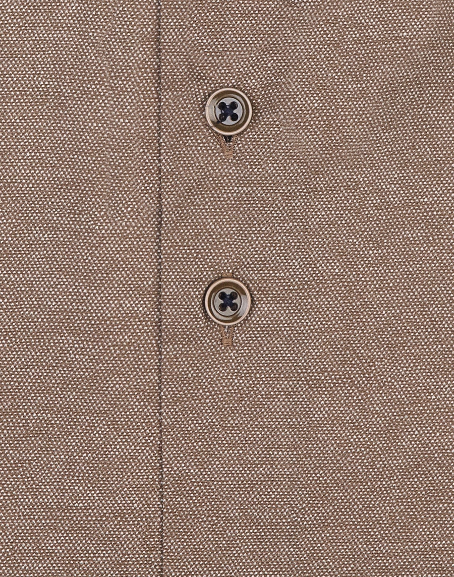 Brand Partner,R2 Amsterdam, R2 Amsterdam Brown Stretch  Button Up Shirt with Contrast Collar and Cuff, Brown, Large-47-Tag43