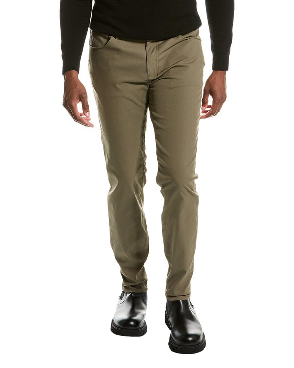 7 For All Mankind Military Green Adrien Slim Straight Pant