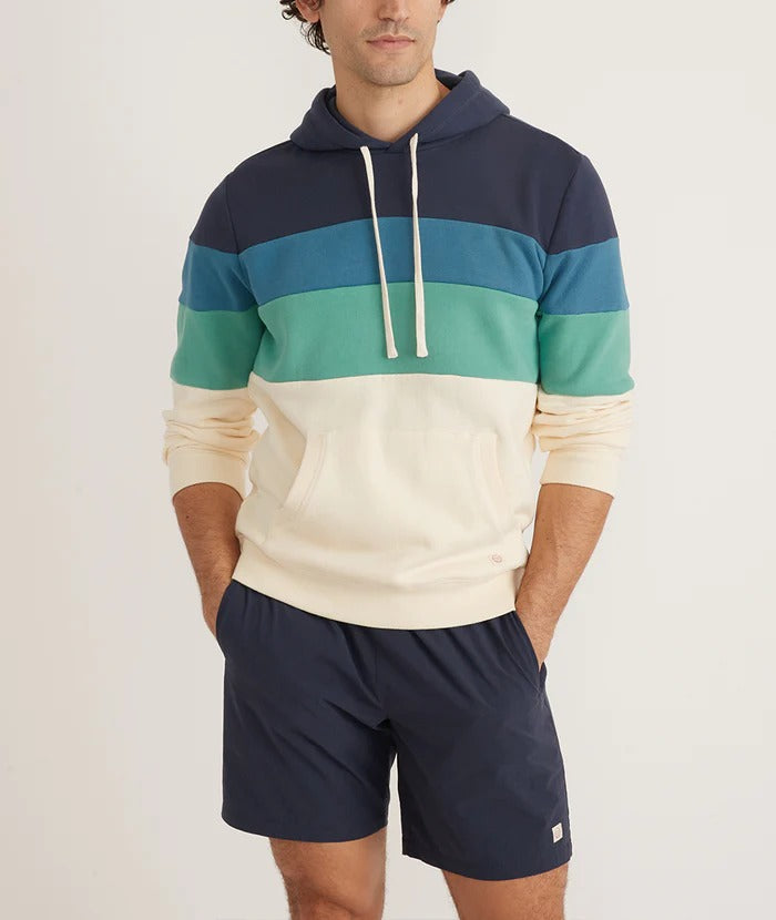 Wholesale,Marine Layer, Marine Layer Indigo Colorblock Hoodie, Blue, Extra Extra Large-54-TagXXL