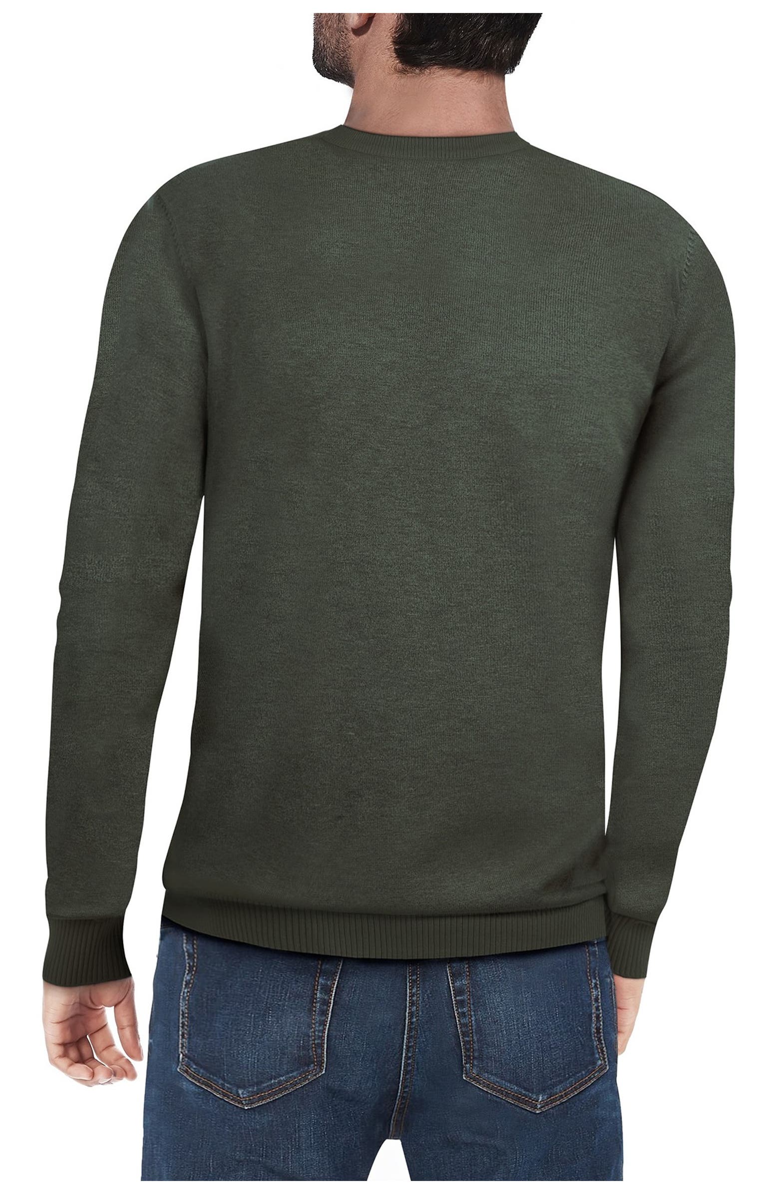 Nordstrom Rack, XRAY Olive Crewneck Sweater, Green, Small-40-TagS