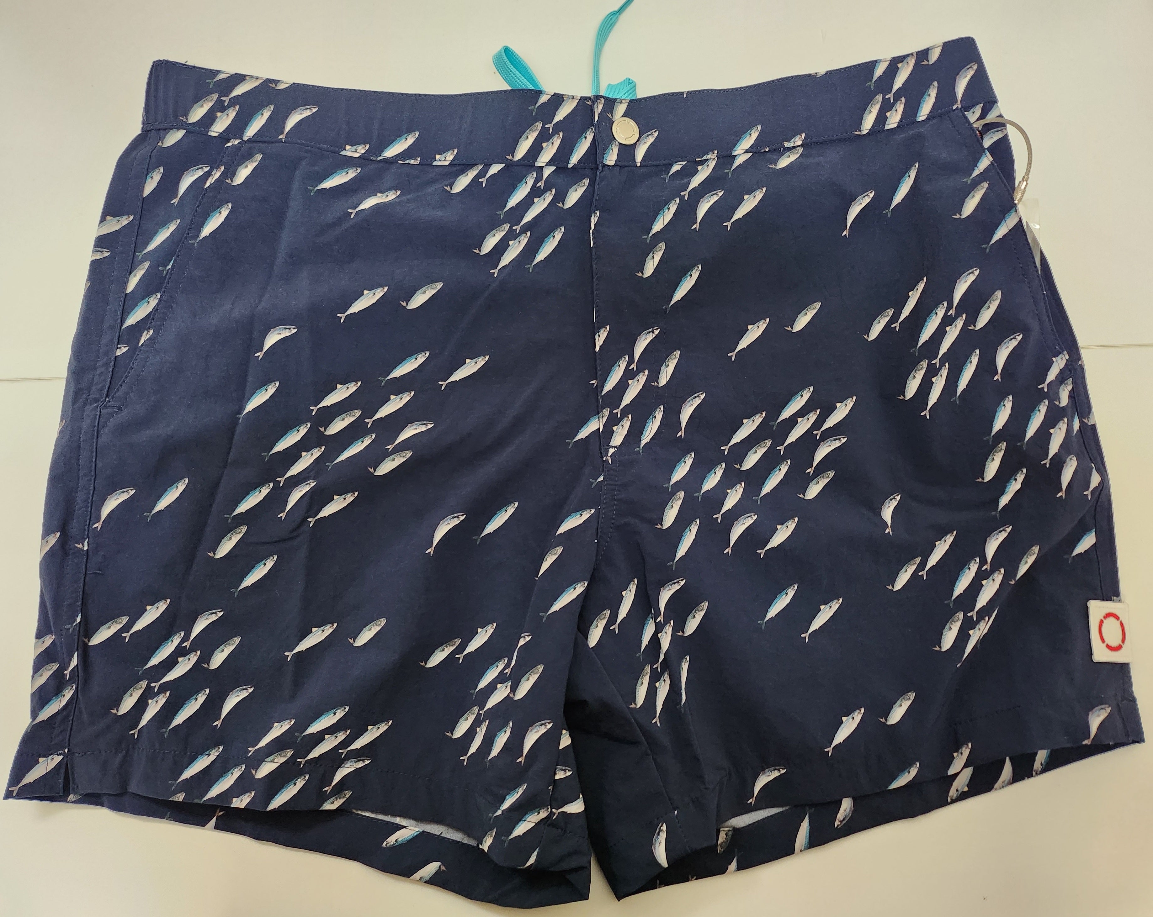 Wholesale,Public Beach, Public Beach Navy Performance Fish Print  6