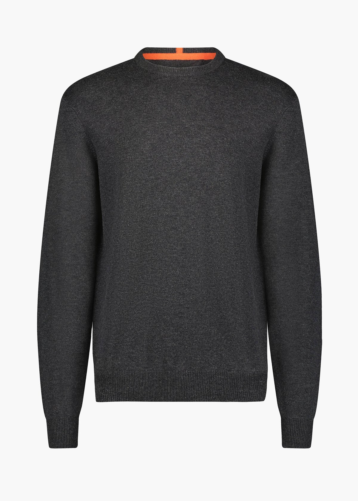 Otrium,SWIMS, Swims Charcoal Merino Blend Crewneck Sweater, Grey, Medium-40-TagS
