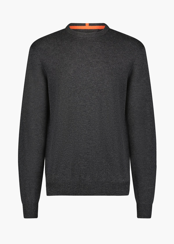 Swims Charcoal Merino Blend Crewneck Sweater