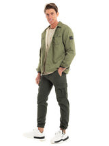 Jack & Jones Olive Sherpa Shacket